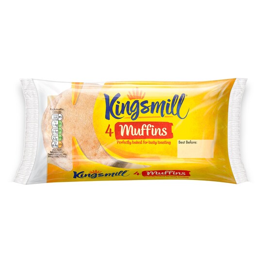 Kingsmill Muffins 4 Pack Tesco Groceries