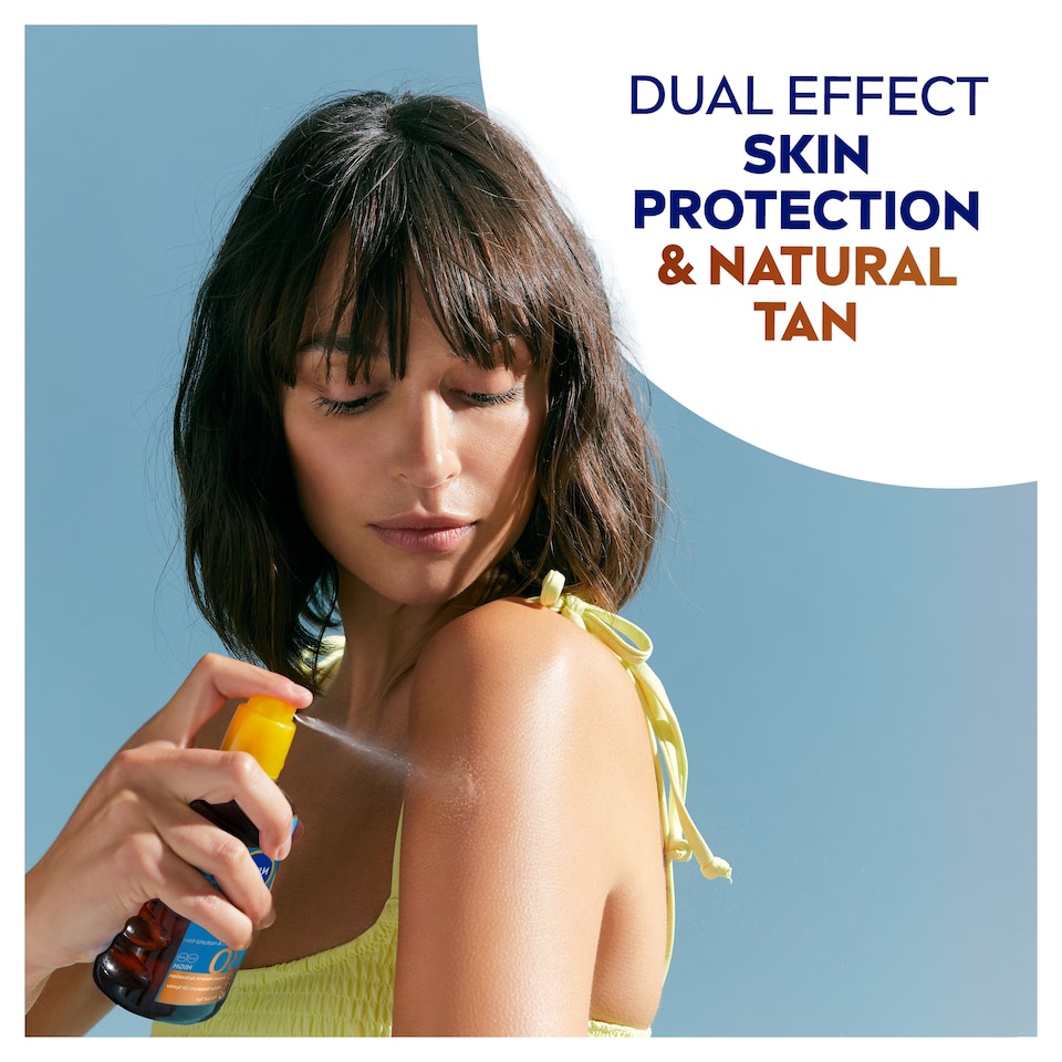 image 1 of NIVEA SUN Protect & Bronze Tan Activating Sun Oil Spray SPF30 200ml