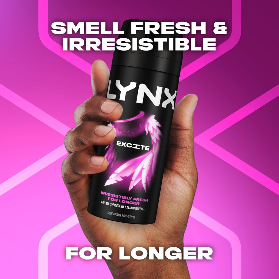 image 1 of Lynx Excite 48h Deodorant Bodyspray for Men 150ml