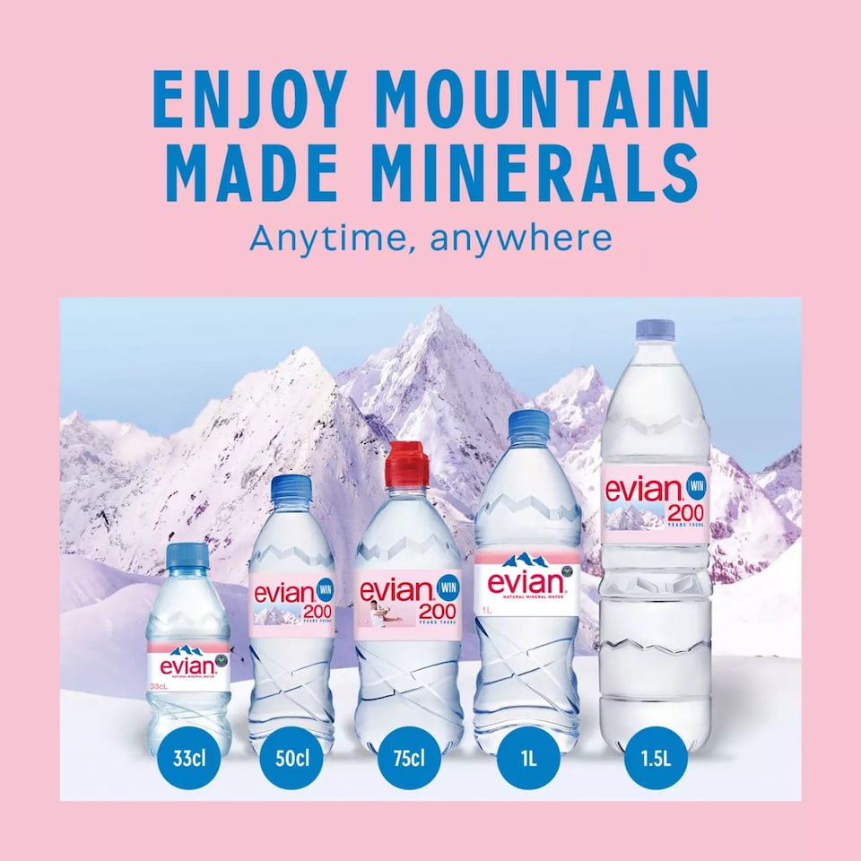 image 1 of Evian Natural Bottled Mineral Still Water Multipack 6x1.5L