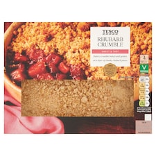 Tesco Sweet & Tart Rhubarb Crumble Dessert 500g