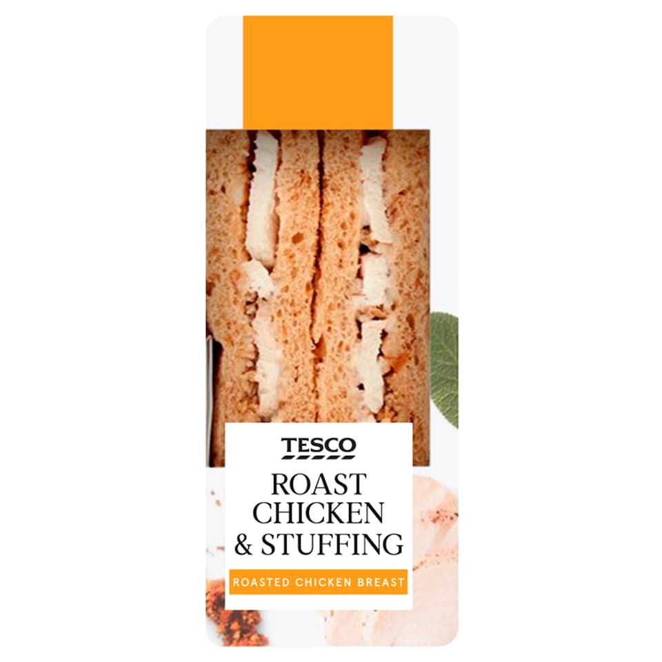 Tesco Roast Chicken & Stuffing Sandwich