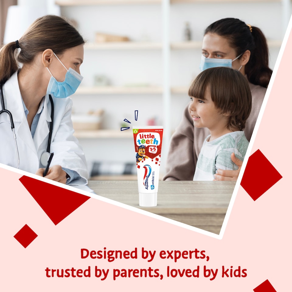 image 1 of Aquafresh Kids Little Teeth Toothbrush 3-5 Years