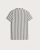 image 5 of F&F Boys Striped Revere Shirt in Multi Black White