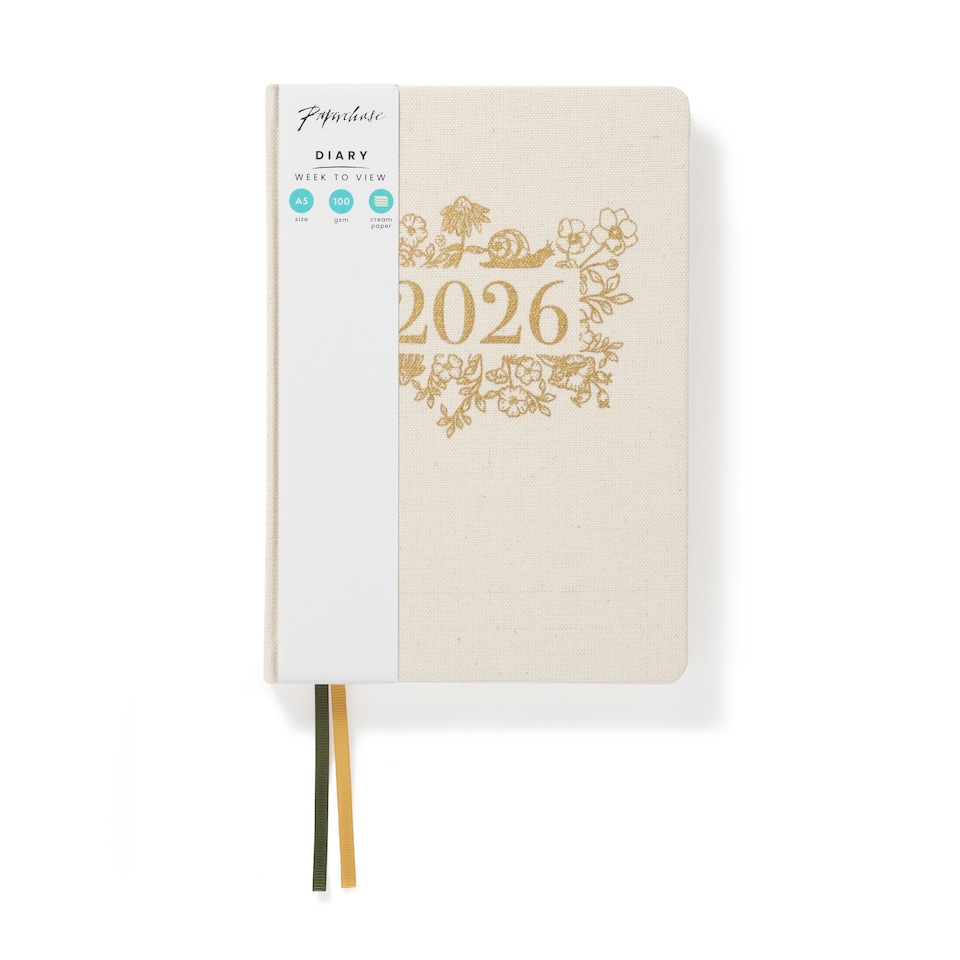 image 1 of Paperchase 2026 A5 WTV Linen Diary