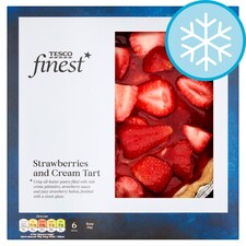 Tesco Finest Strawberries And Cream Tart 537G