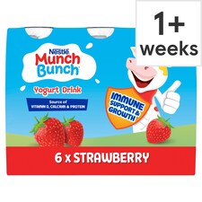 Munch Bunch Strawberry Lunchbox Kids Yoghurt Drink 6x90g