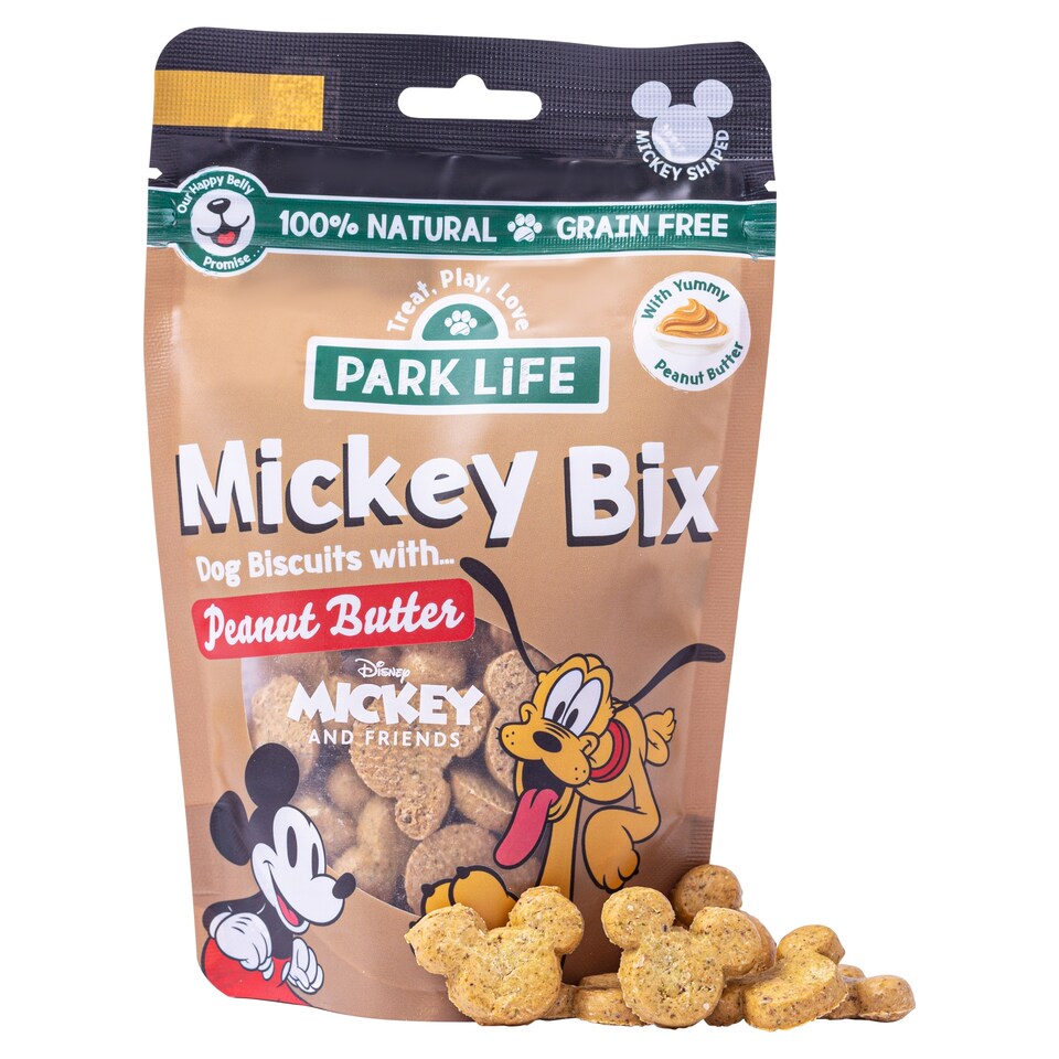 image 1 of Park Life Mickey Bix Dog Biscuit Peanut Butter 100g