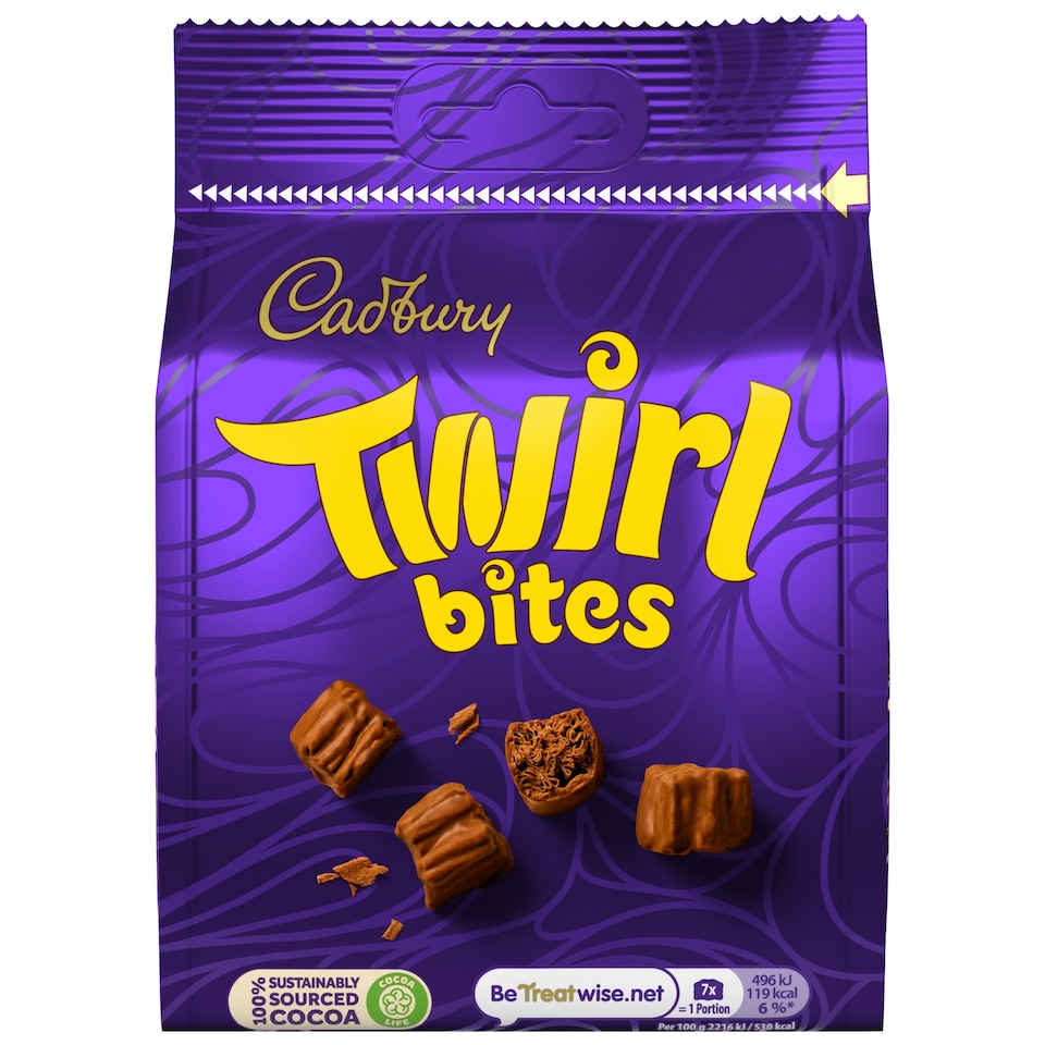 Cadbury Twirl Bites Chocolate Bag 109g
