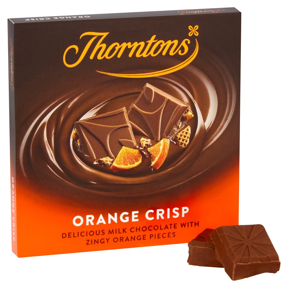 image 1 of Thorntons Orange Crisp Chocolate Block 90G