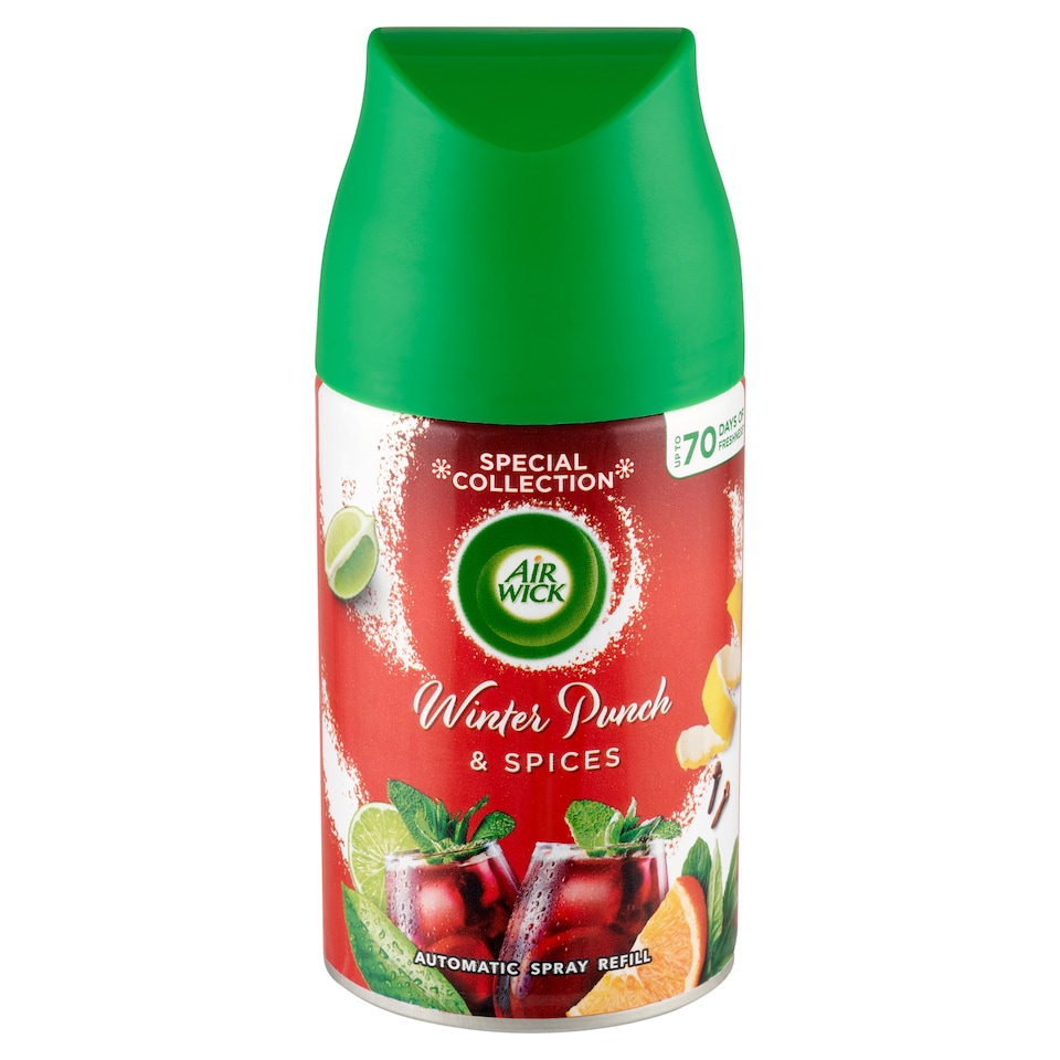 Air Wick Freshmatic Gyümölcsös Téli Puncs automata légfrissítő spray utántöltő 250 ml