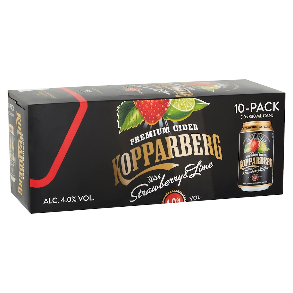 Kopparberg Strawberry And Lime 10 X 330Ml