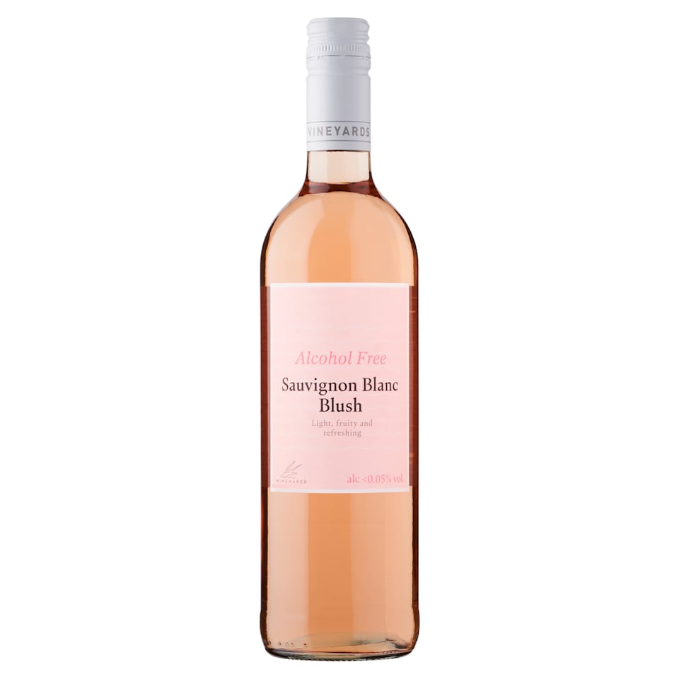 image 1 of Vineyards Sauvignon Blanc Blush Non-Alcoholic Drink Made from Dealcoholized Rose Wine 750ml