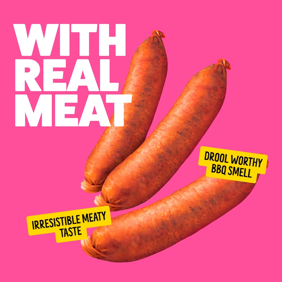 image 1 of BONKERS Dog Treats Dry BBQ Sausages 85 G