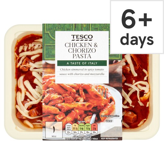 Tesco Chicken & Chorizo Pasta 450G - Tesco Groceries