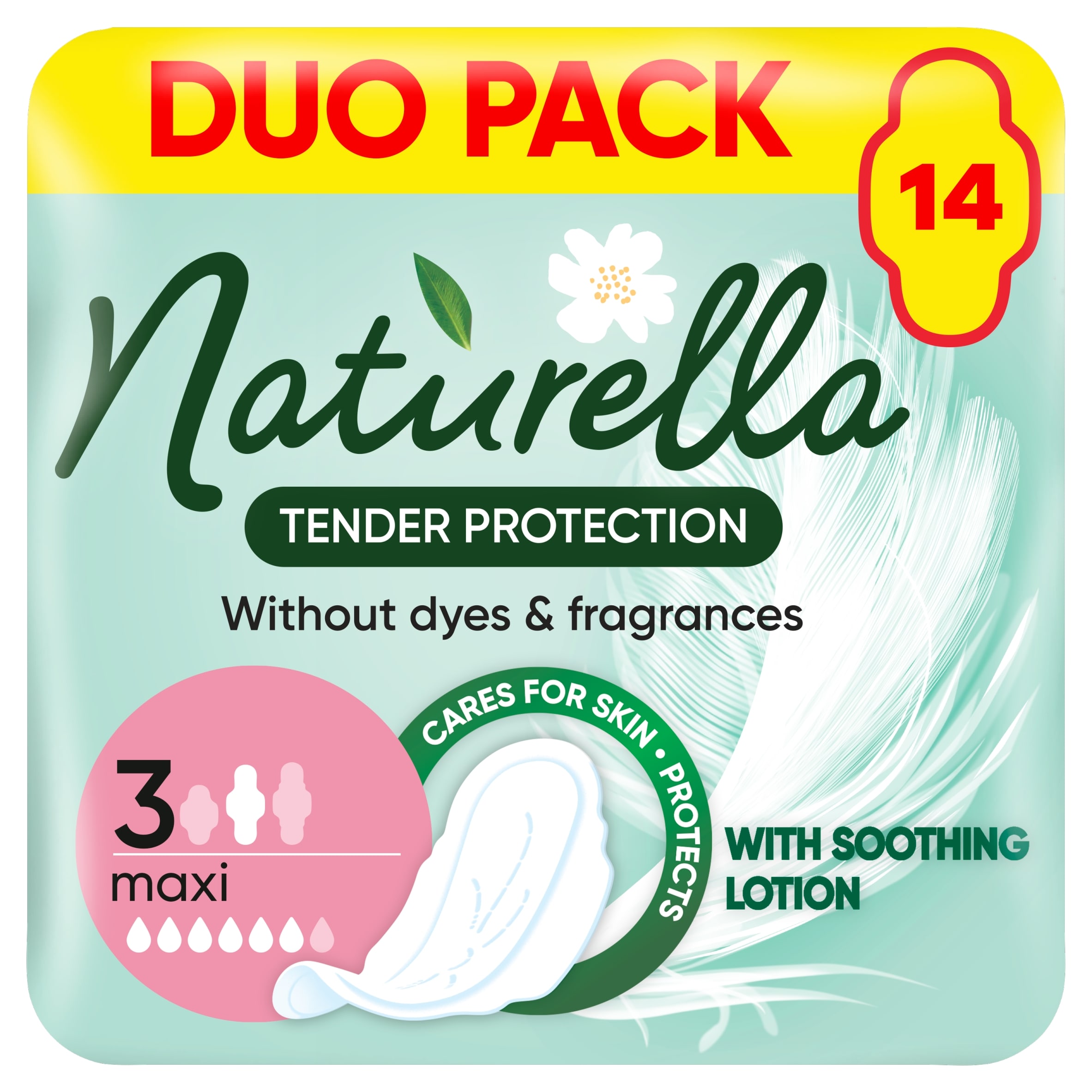 Naturella Naturella Ultra Tender Protection Maxi, No Dyes And Fragrances, Pads 14 ...