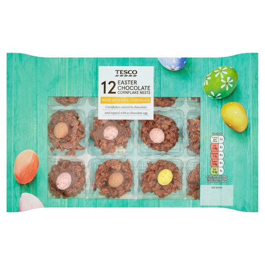 Tesco 12 Easter Chocolate Cornflakes Nests Tesco Groceries
