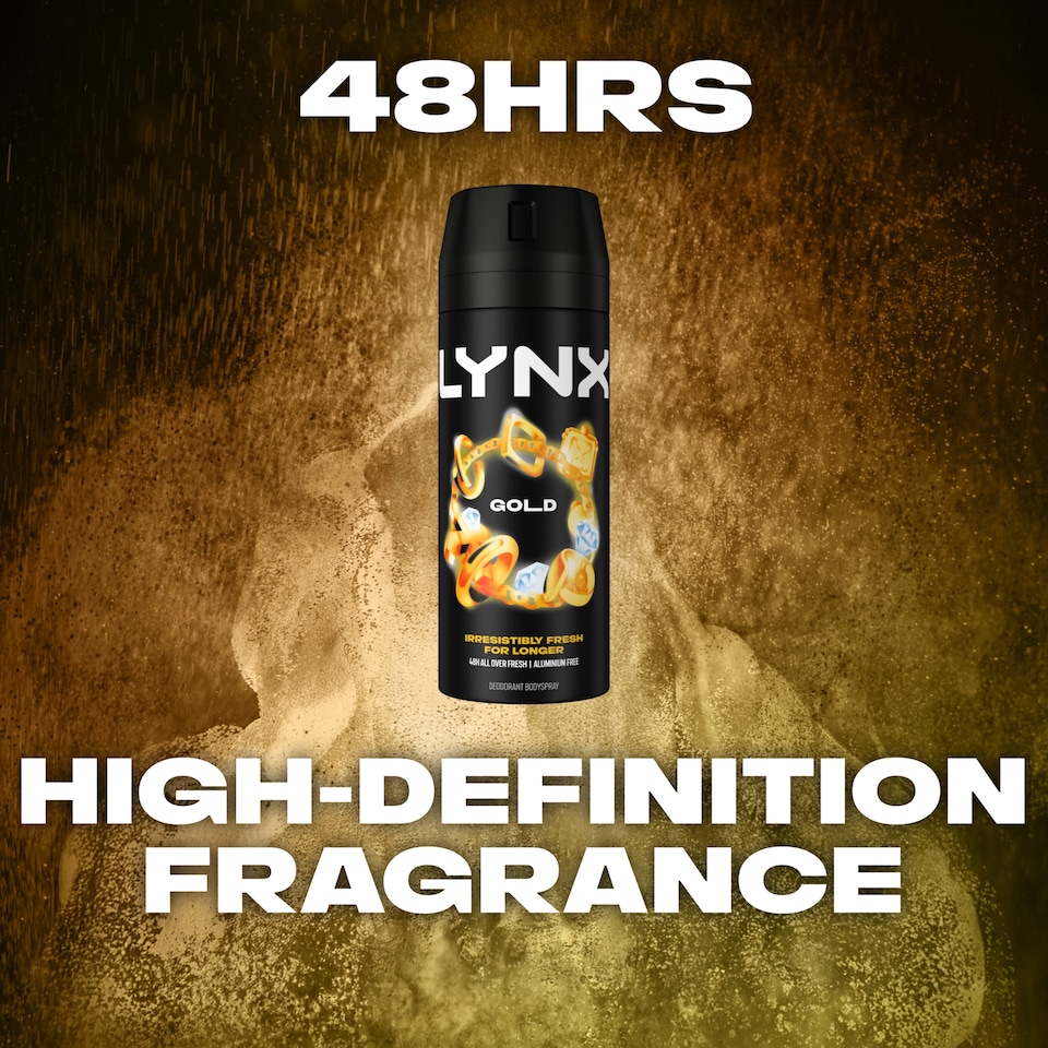 image 1 of Lynx Gold 48h Deodorant Bodyspray 150ml