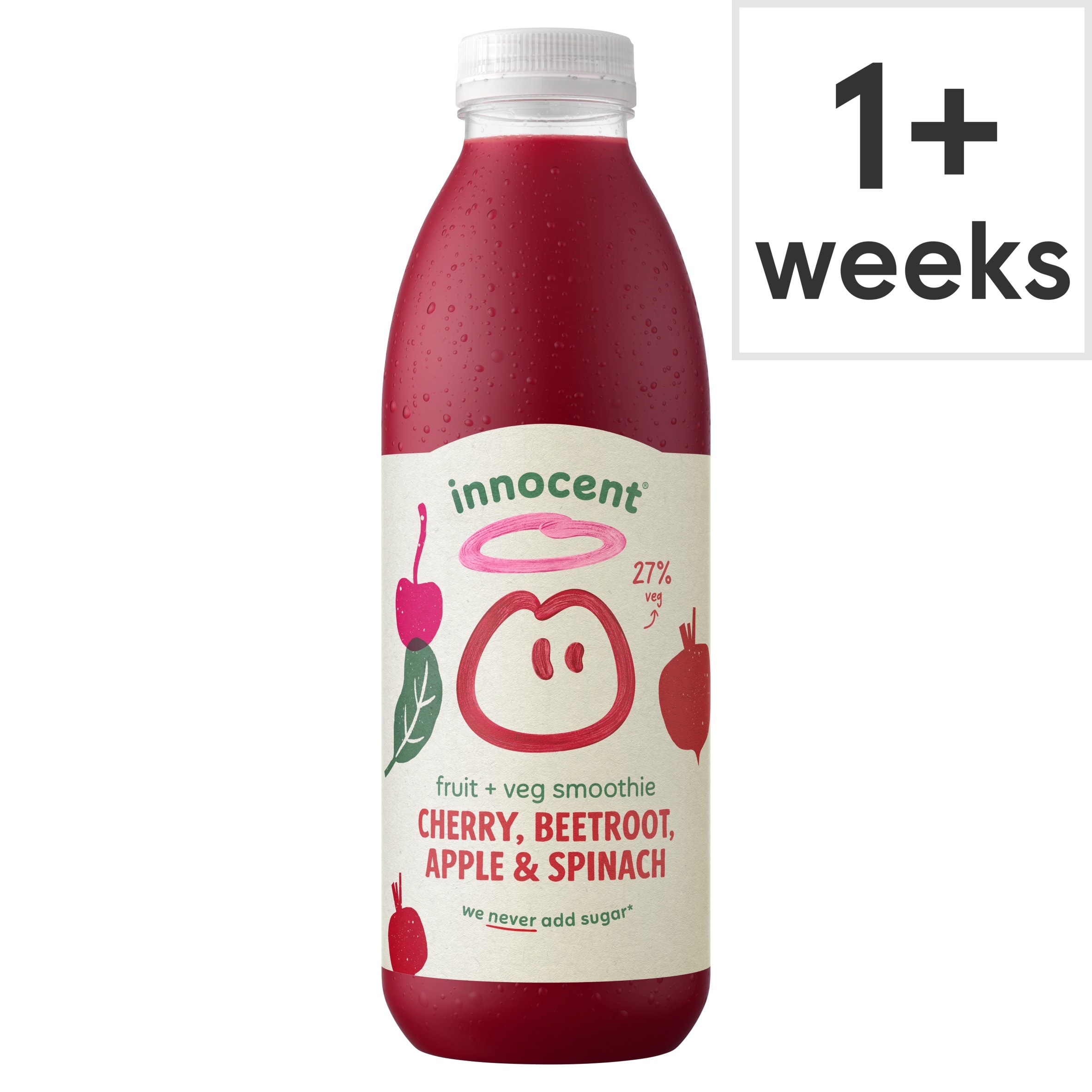 innocent Beetroot, Apples, Cherries and Spinach Smoothie 750ml