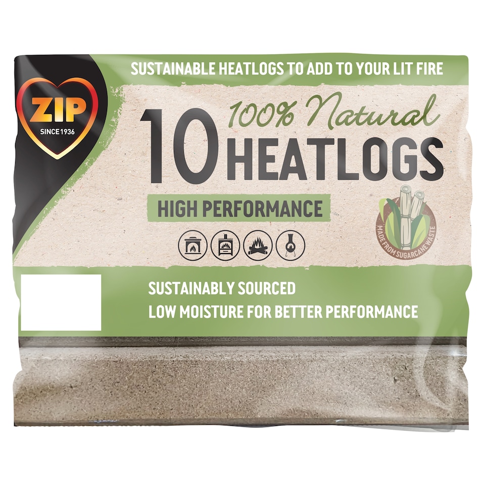 ZIP 100% Natural Heatlogs 10s