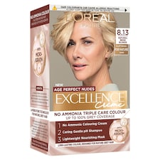 L'Oreal Excellence Age Perfect Nudes 8.13 Natural Beige Blonde Permanent Hair Dye