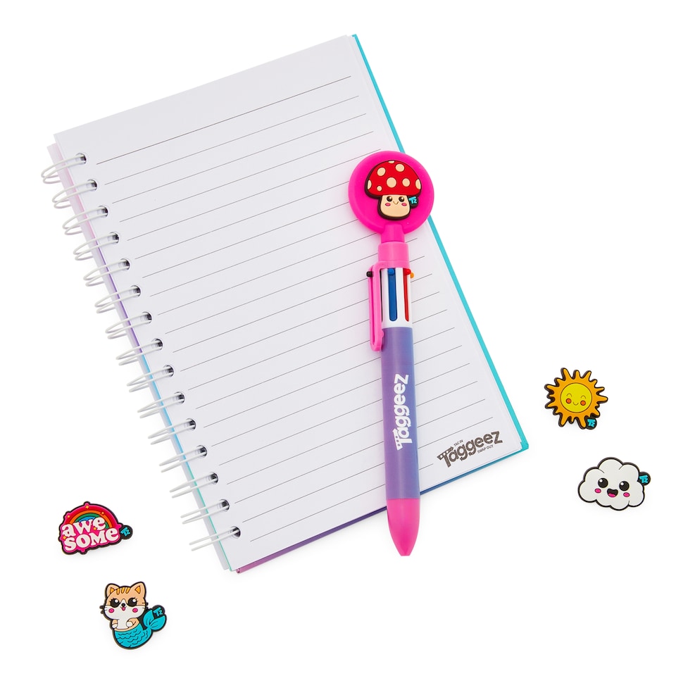 image 1 of Hunter Price Taggeez Ombre Notebook and Pen Wallet Set with Charms