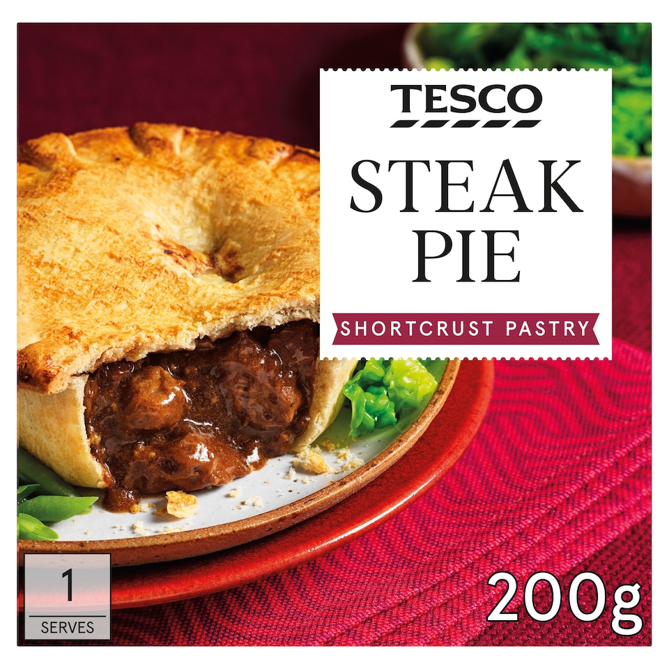 Tesco Steak Shortcrust Pie 200G