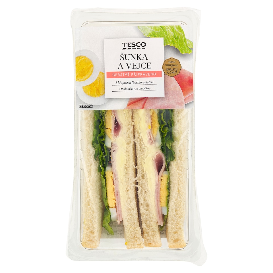 Tesco Šunka a vejce toustový chléb 172g