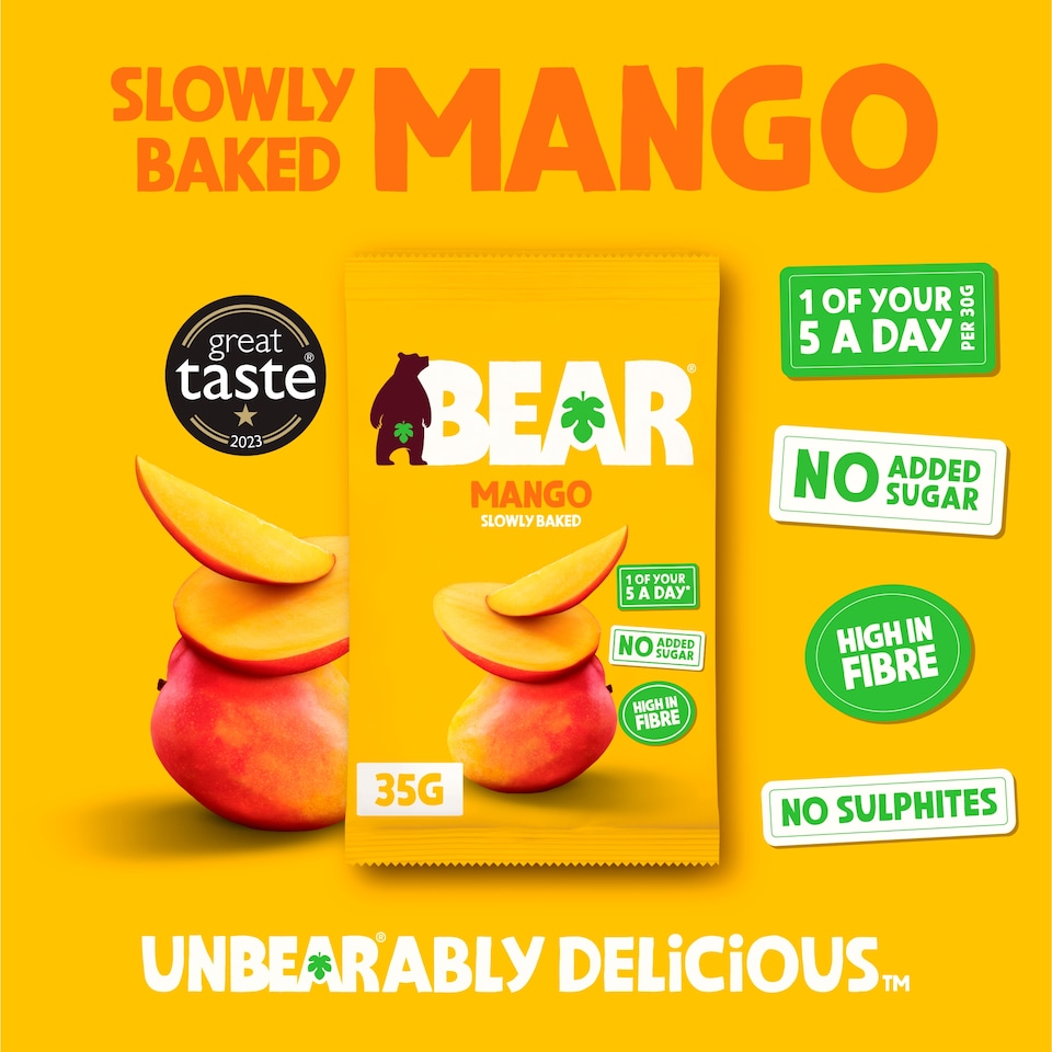 image 1 of BEAR Fruit Dried Mango 35g