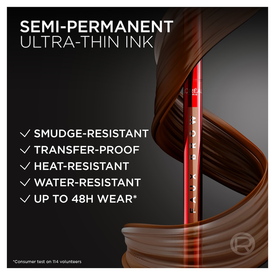 image 1 of L'Oréal Paris Faux Brow Tint Pen, Dark Brunette, 1ml