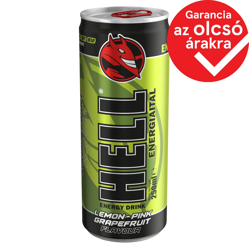 HELL citrom- és rózsaszín grapefruit ízű energiaital 250 ml