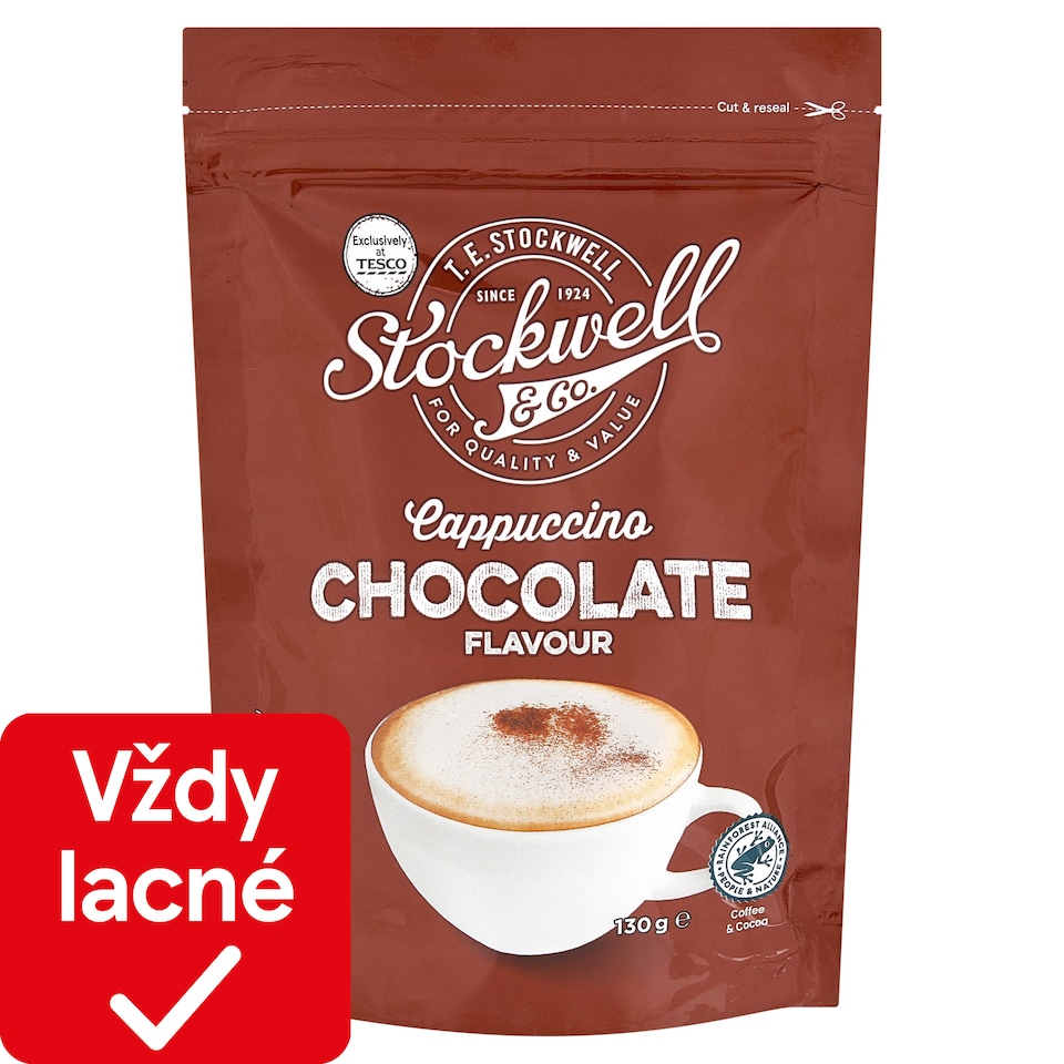 Stockwell & Co. Instantný kávový nápoj v prášku s príchuťou čokolády 130 g
