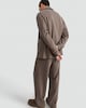 image 3 of The F&F Edit Cupro Co-ord Shirt Jacket in Brown