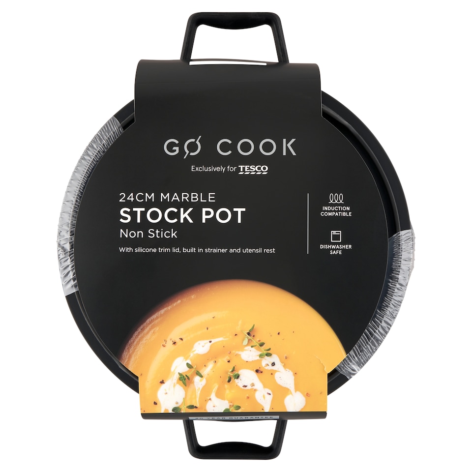 Go Cook Marble Stock Pot 24 cm