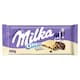 Obrázek 1 pro produkt Milka Oreo White bílá čokoláda z alpského mléka s kousky kakaových sušenek a vanilkovou náplní 100 g