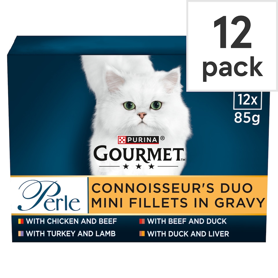 image 1 of GOURMET Perle Connoisseur's Collection in Gravy Wet Cat Food 12x85g