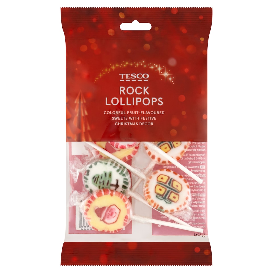 Tesco Roksové lízátka s ovocnými příchutěmi 50g