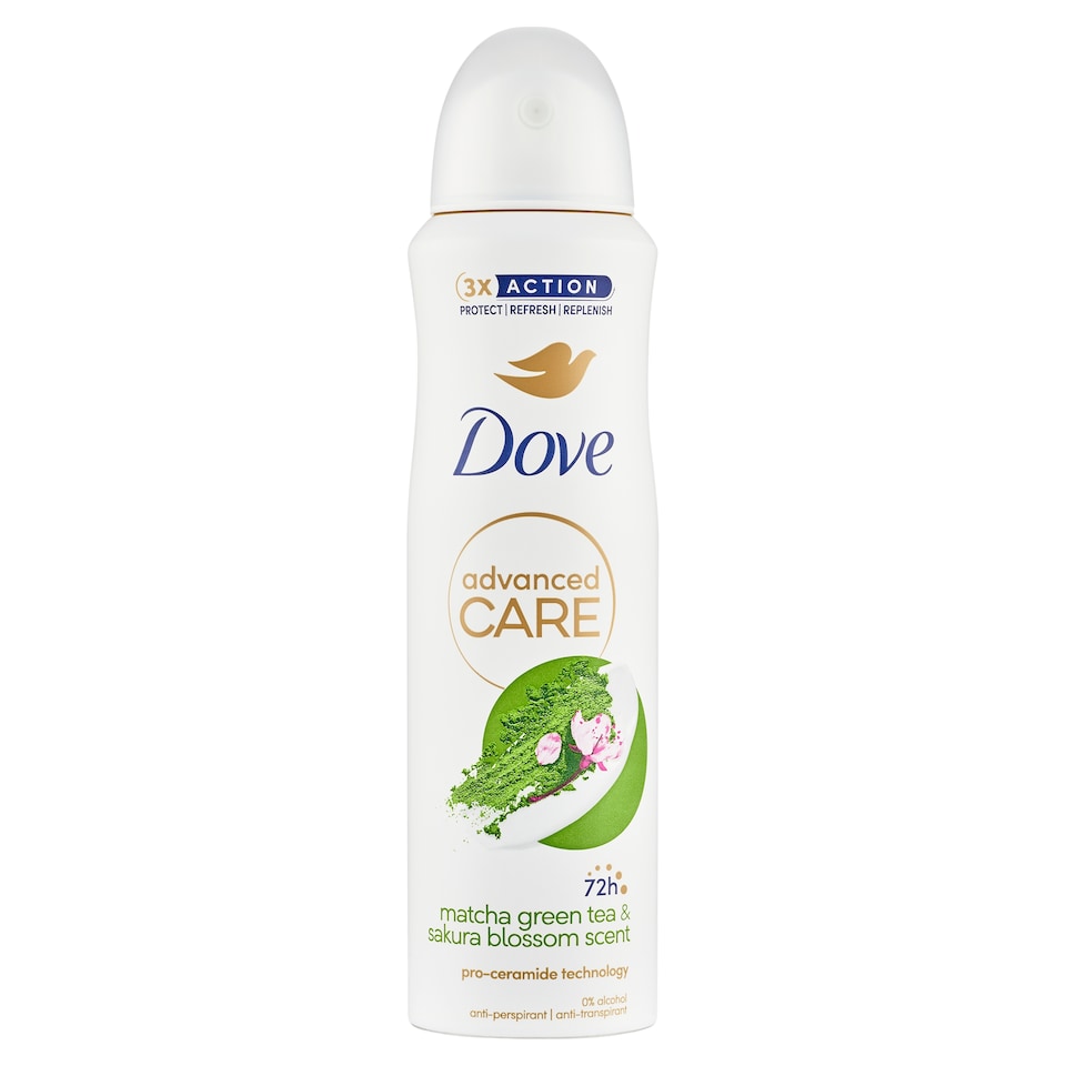 Obrázek 1 pro produkt Dove Advanced Care Matcha Green Tea antiperspirant sprej 150ml