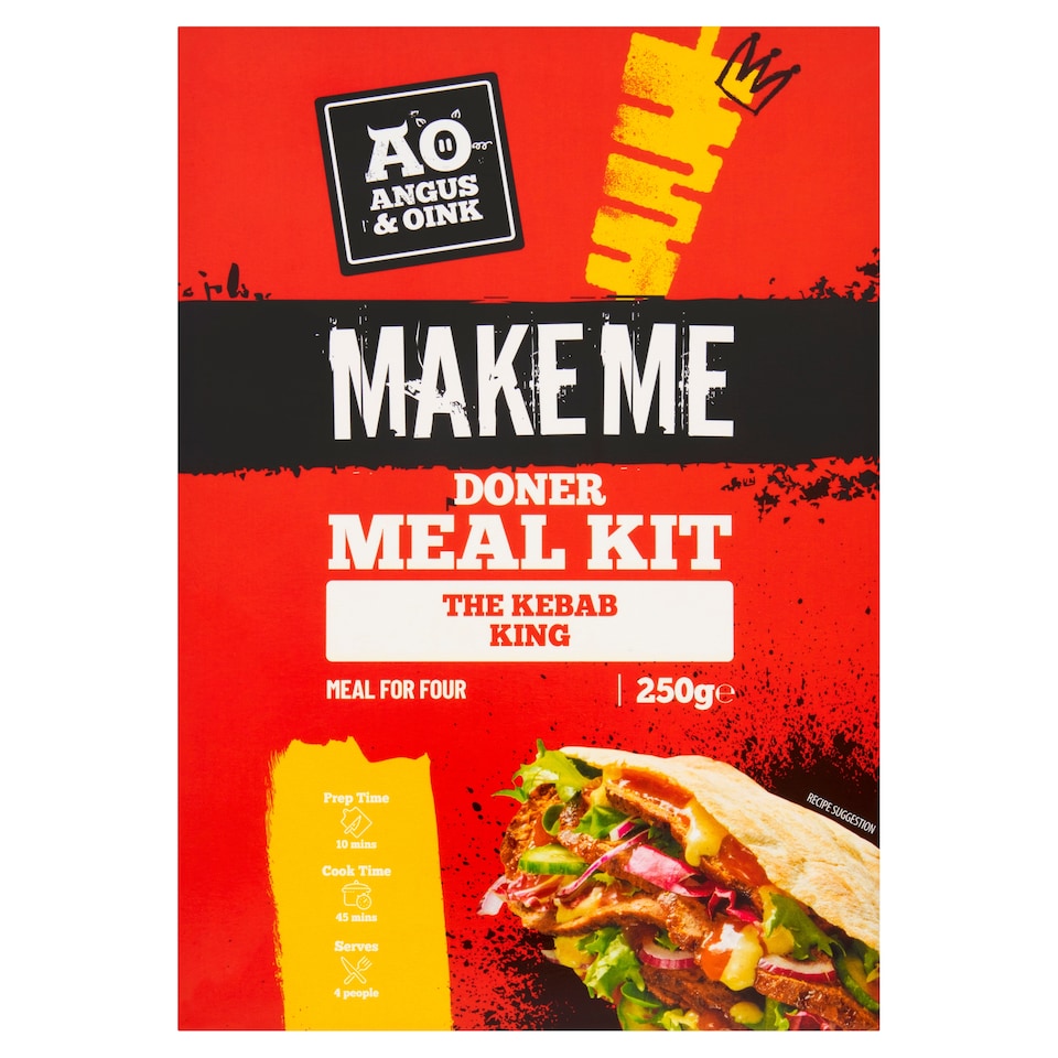 Angus and Oink Doner Kebab Kit 250g