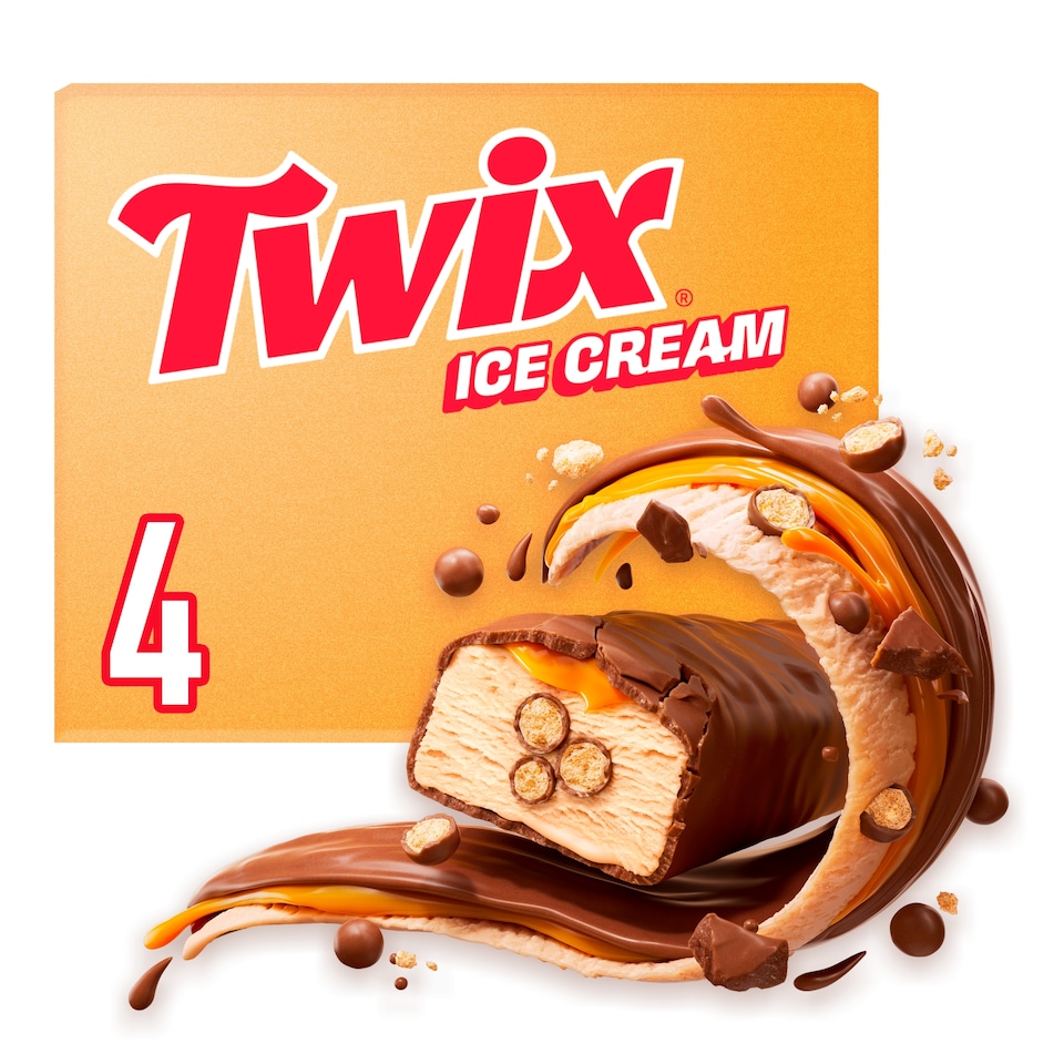 image 1 of Twix Ice Cream Bars 4x43.1ml