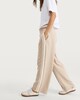 image 1 of F&F Active Cotton Rich Side Stripe Wide Leg Trousers in Stone
