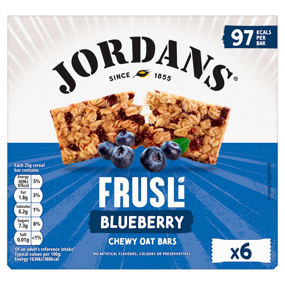 Jordans Frusli Blueberry Cereal Bars 150g