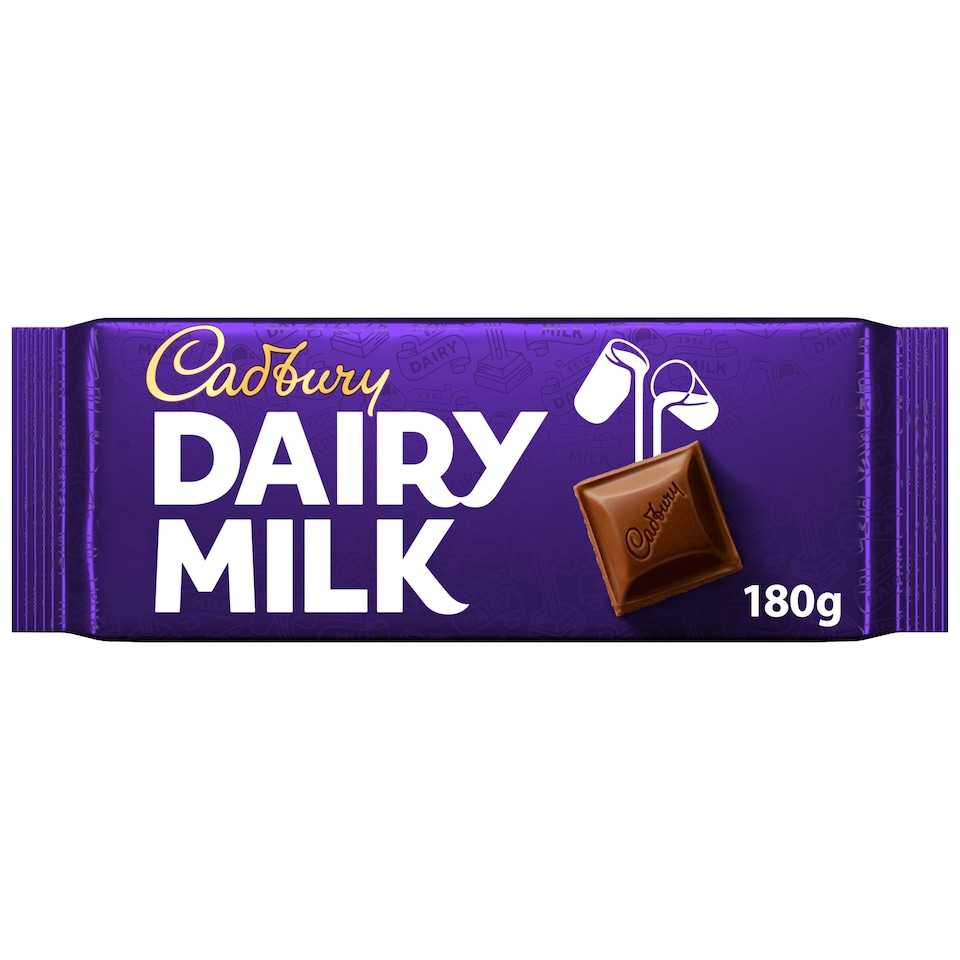 image 1 of Cadbury Dairy Milk Chocolate Bar 180g