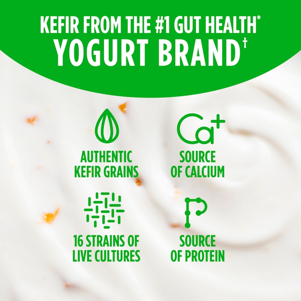 image 1 of Activia Kefir Peach Passion Fruit Gut Health Yoghurt 345g