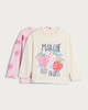 image 4 of F&F Girls 2-Pack Pure Cotton Printed Long Sleeved Tops in Multi Pink