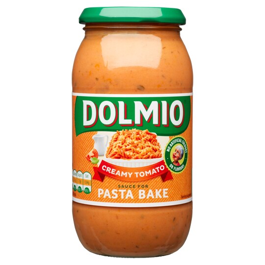 Dolmio Pasta Bake Creamy Tomato Pasta Sauce 500G Tesco Groceries