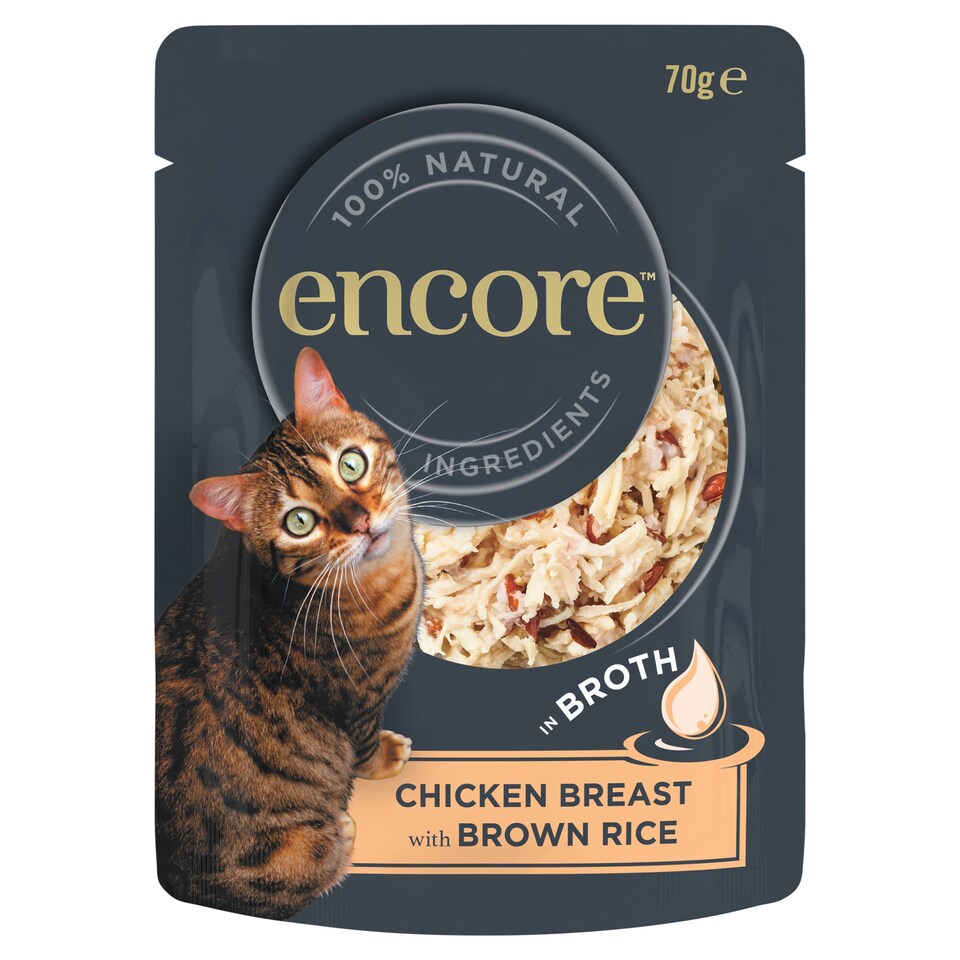 image 1 of Encore Cat Food Chicken & Rice Pouch 70G