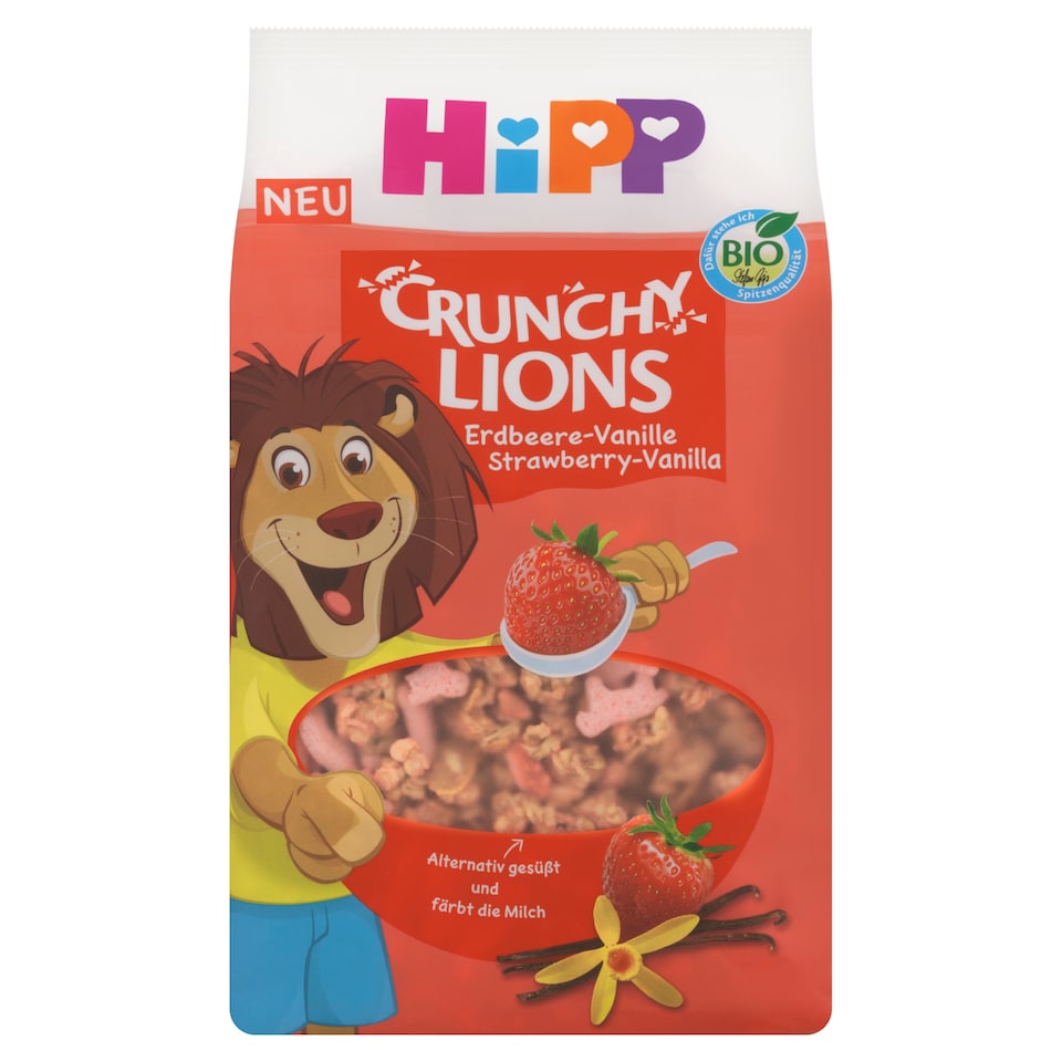obrázok 1 z HiPP Lion bio chrumkavé müsli jahoda-vanilka 300 g
