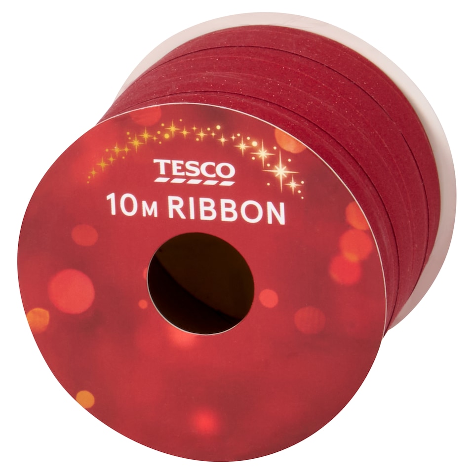 image 1 of Tesco Glitter Ribbon Assortment 10M