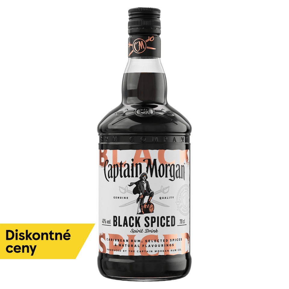 Captain Morgan Black Spiced liehovina 40% 0,70 l